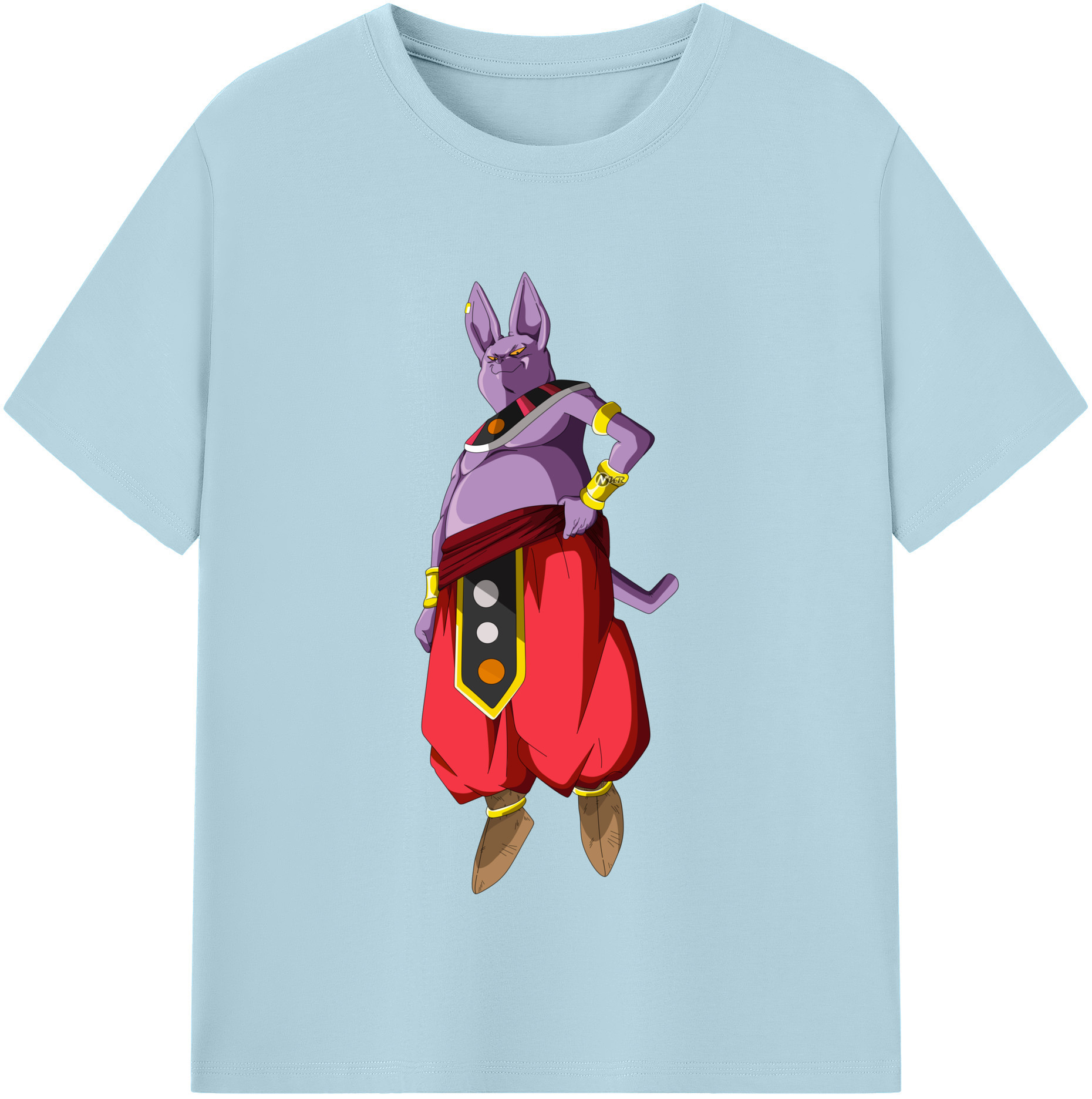（画像用） ドラゴンボール シャンパ DRAGON BALL Champa 綿100％半袖Tシャツ（フロントプリント）